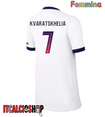 Paris Saint-Germain Khvicha Kvaratskhelia #7 Seconda Maglia Femmina 2026-27 Manica Corta